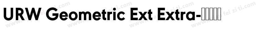 URW Geometric Ext Extra字体转换